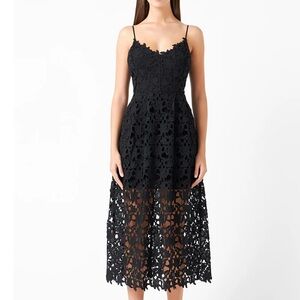 ASTR the Label Lace Midi Dress